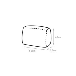 Spatium Jumbo XXL Palettenkissen Set abnehmbar Bezug wasserdicht gesteppt Palettenpolster Palettenauflage Palettensofa (Anthrazit, Kurzes Rückenkissen 60x40x20)