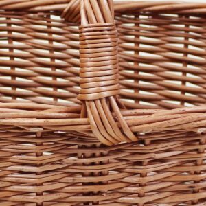 Einkaufskorb aus Weide/Korb für Obst, Gemüse oder Pilze/Picknickkorb 45 x 31 H 22/39 cm - Image 4