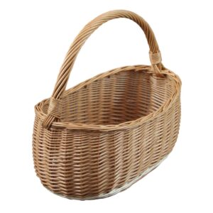 Weidenkorb, Einkaufskorb, Obst- oder Gemüsekorb, Pilzkorb, Picknickkorb 40 x 22 / H 18/40 cm - Image 3