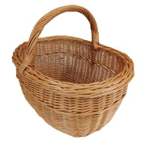 Wicker Einkaufskorb, Einkaufskorb, Obst- oder Gemüsekorb, Pilzkorb, Picknickkorb 36 x 27 / H 20/31 cm - Image 3
