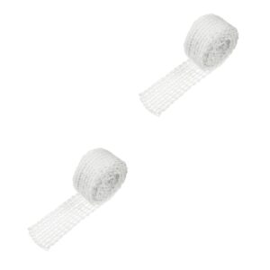 Cabilock 2st Netz Elastisches Fleisch Grill Schweinefleisch Fleisch Kochen Metzgerschnur Zum Kochen Wurst Seil Mit Schweinesauce Fleisch Metzger Schnur Grillwerkzeuge Kochzubehör Garn Weiß
