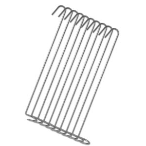 10 Stück Forellenräucherhaken 24cm gerade Edelstahl