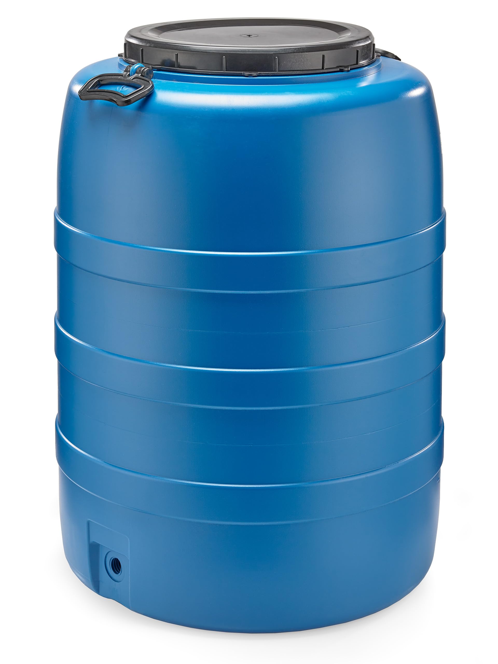 F & R Regentonne 120l mit Griffen und Auslaufhahn mit Deckel HDPE lebensmittelecht Stabiler Wasserbehälter Regenfass Wassertank Garten Frischwassertank - Image 3