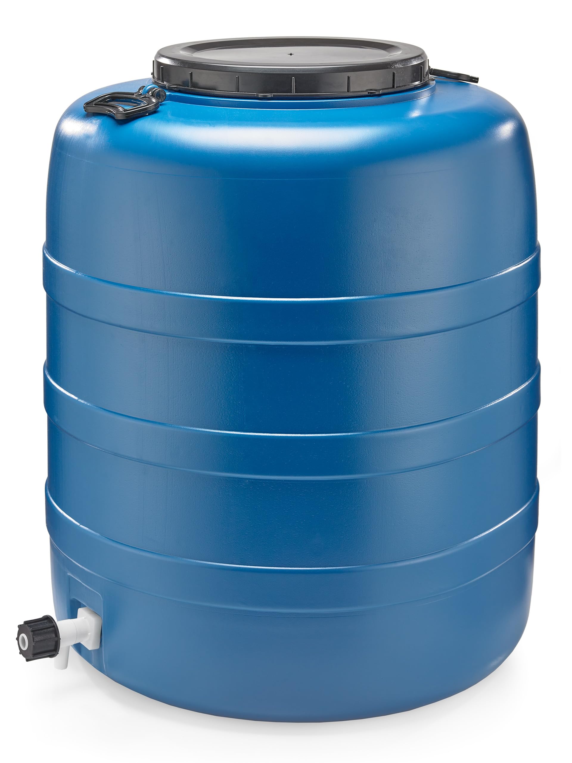 F & R Regentonne 160l mit Griffen und Auslaufhahn mit Deckel HDPE lebensmittelecht Stabiler Wasserbehälter Regenfass Wassertank Garten Frischwassertank - Image 2