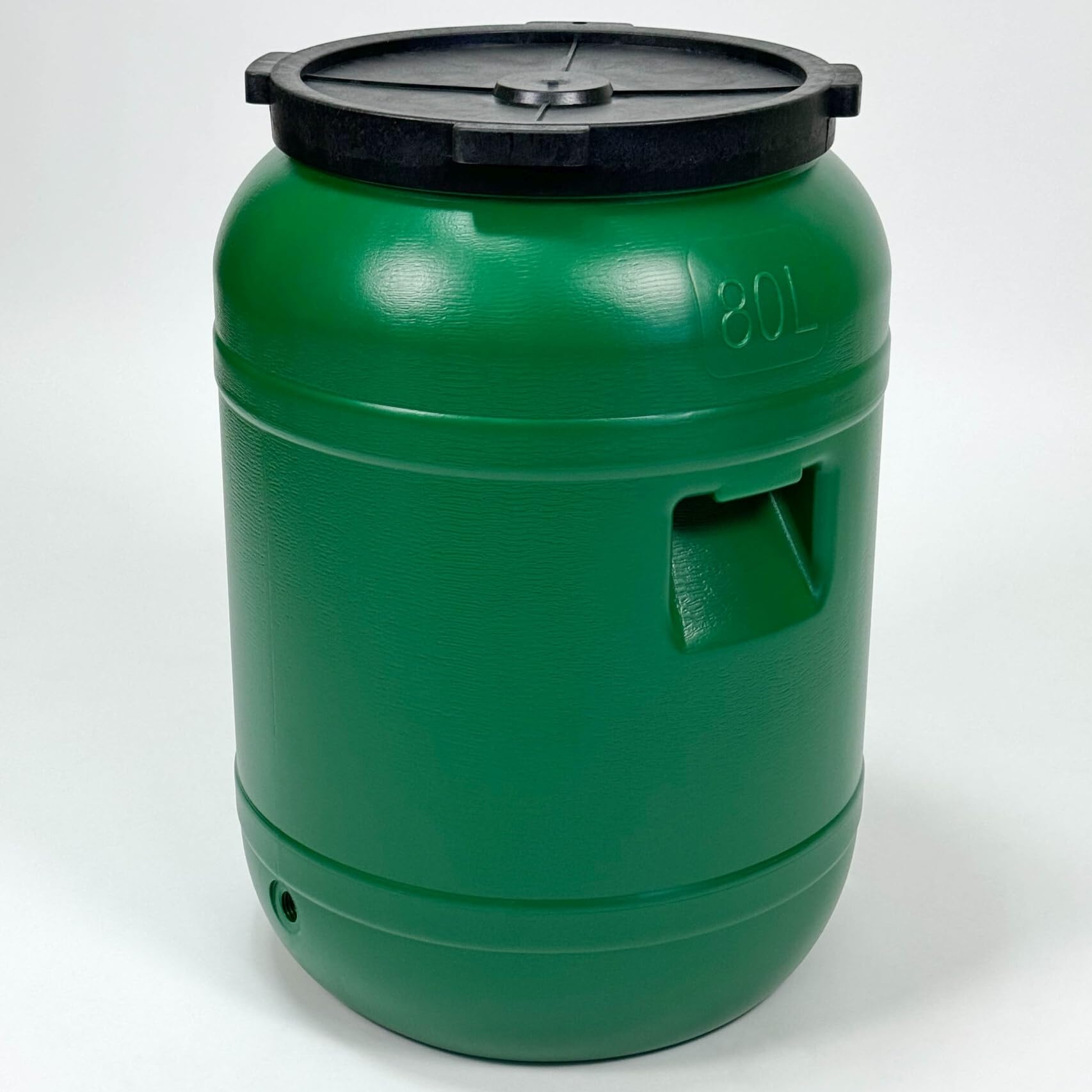 F & R Wasserkanister mit Hahn 80 Liter aus HDPE I I Regentonne mit Deckel I Kanister Hahn I Wasserbehälter mit Hahn I Wassertank I Fass mit Deckel I Regenwassertank Grün - Image 4