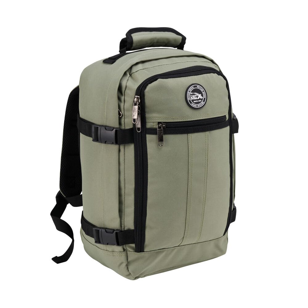Cabin Max Handgepäck Rucksack 40x20x25 für Ryanair Reiserucksack für Flugzeug Unter Sitzplatz - Travel Backpack Tasche für Herren Damen - Seitliche Kompression - Recyceltes Polyester- 20L Metz