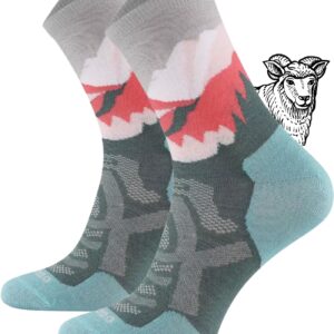 TODO Comodo Dünne Leichte 70% Merino Wandersocken Damen Sommer Wandersocken Merino-Wolle Trekkingsocken (Olive, 35-38)