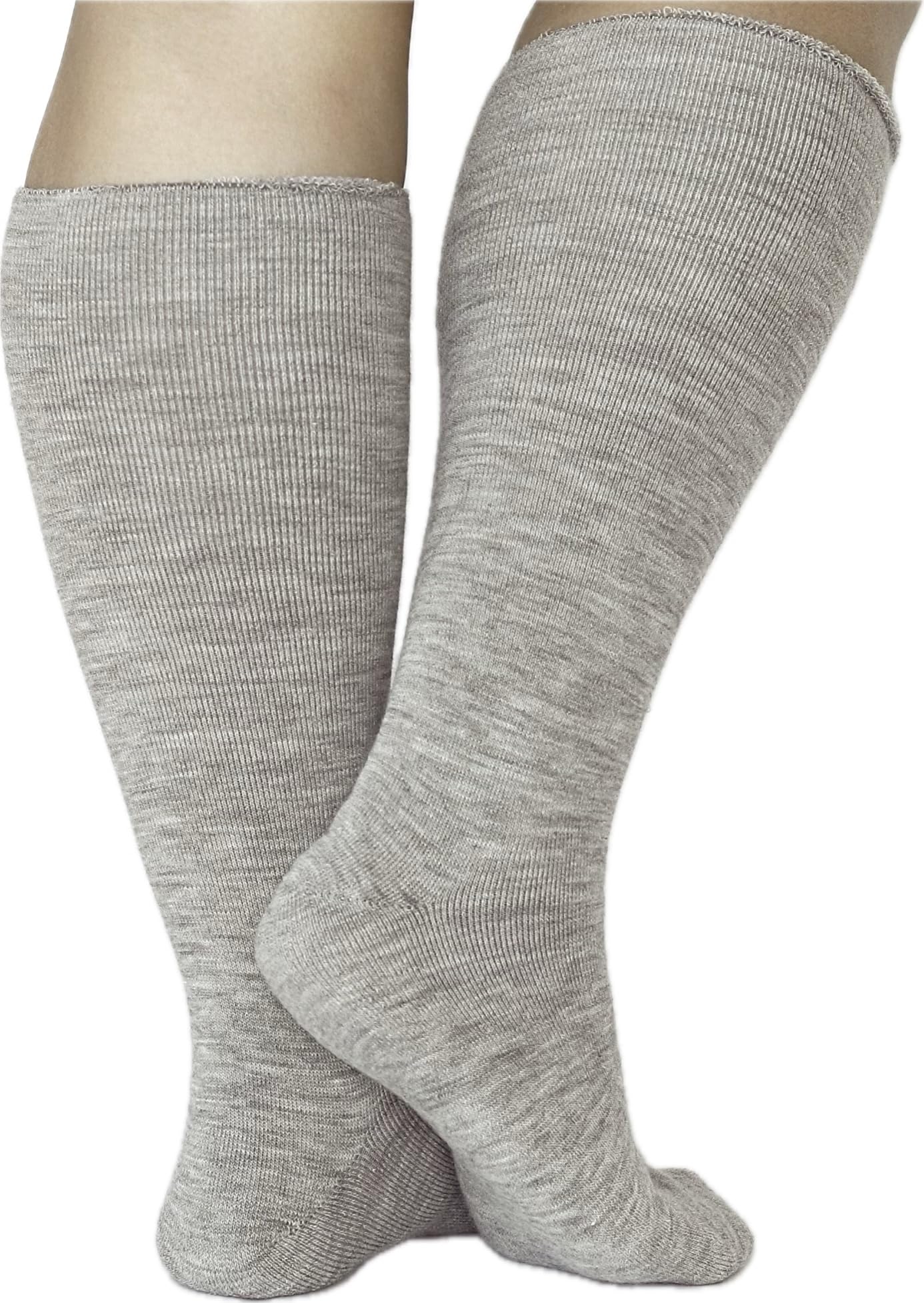 ULLMYS Kniehohe Merino Wollsocken – Dicke Terry mit 98% Naturfasern, davon 80% Merino Wolle für Warme Füße & Komfort, aus Europa (DE/NL/SE/PL, Numerisch, 39, 42)