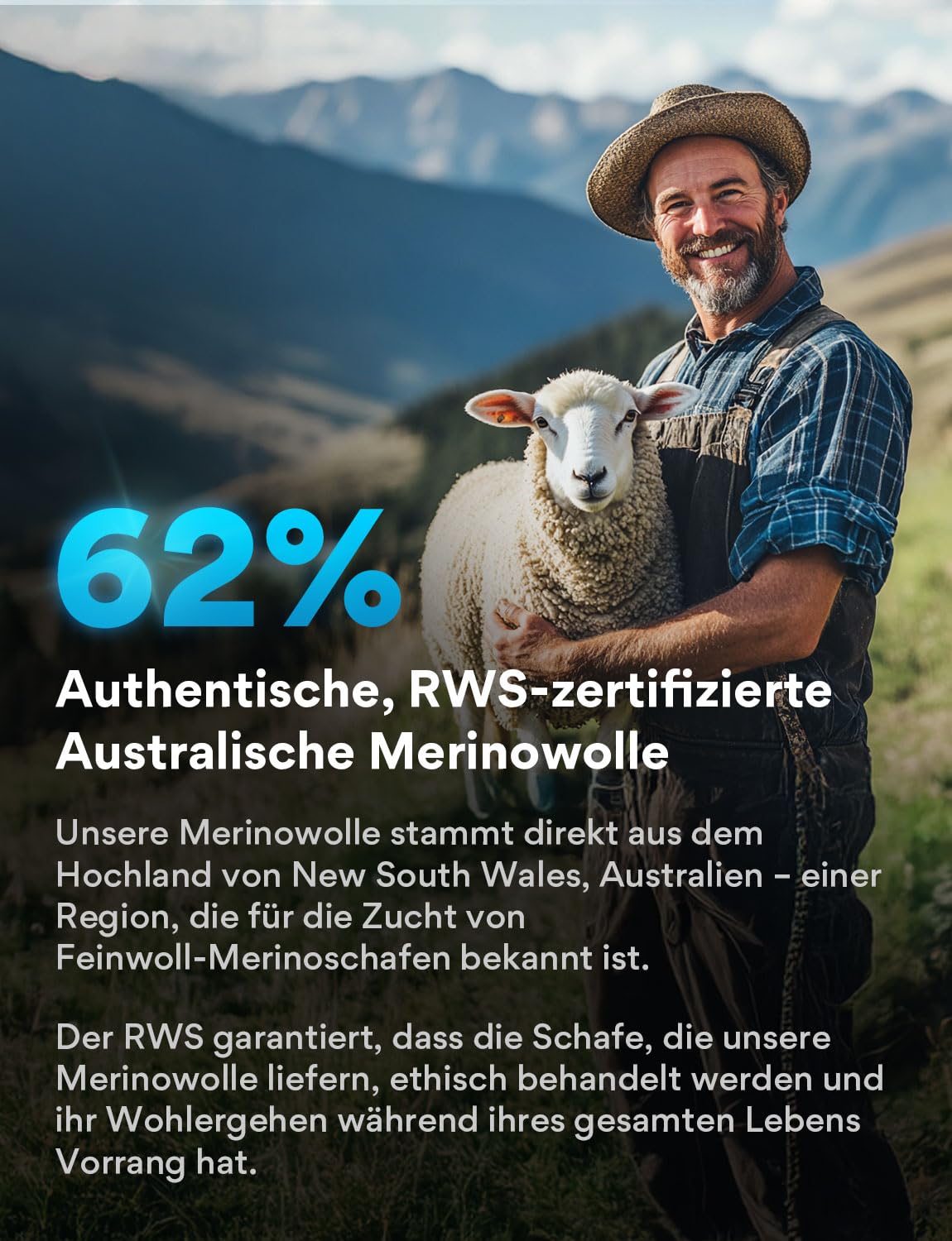 Juclise Sommerliche Merinowolle Wandersocken für Herren mit Kompression Anti-Blasen-Polsterung atmungsaktiv anti-schweiß(42-47, Eclipse*2) - Image 3