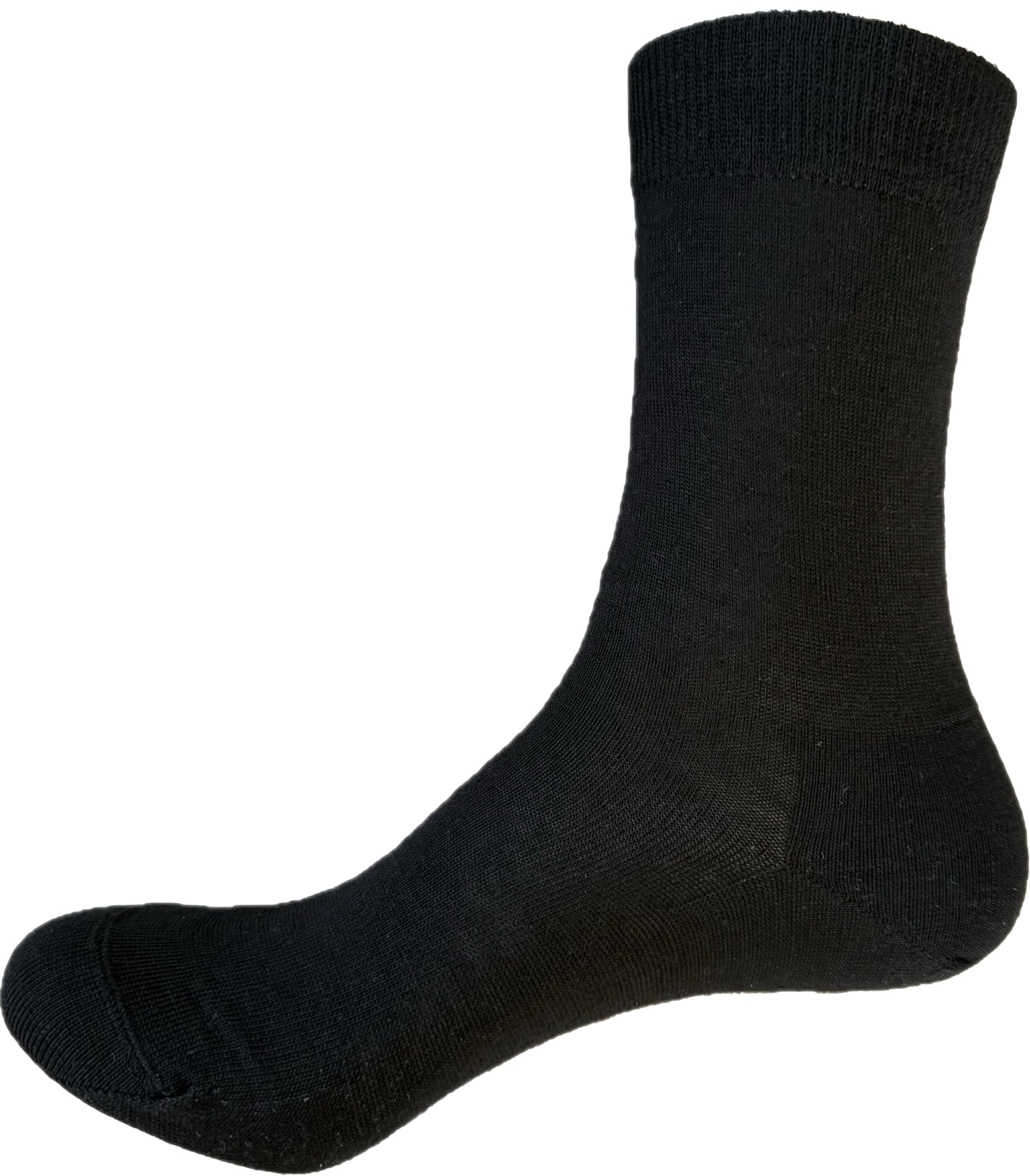 ULLMYS Damen Merino Crew Wollsocken – 3 Paar, 98% Naturfasern (davon 80% Merino Wolle) für Komfort im Alltag & Business, aus Europa – Schwarz, 3 Paar, Größe 39/42 - Image 3