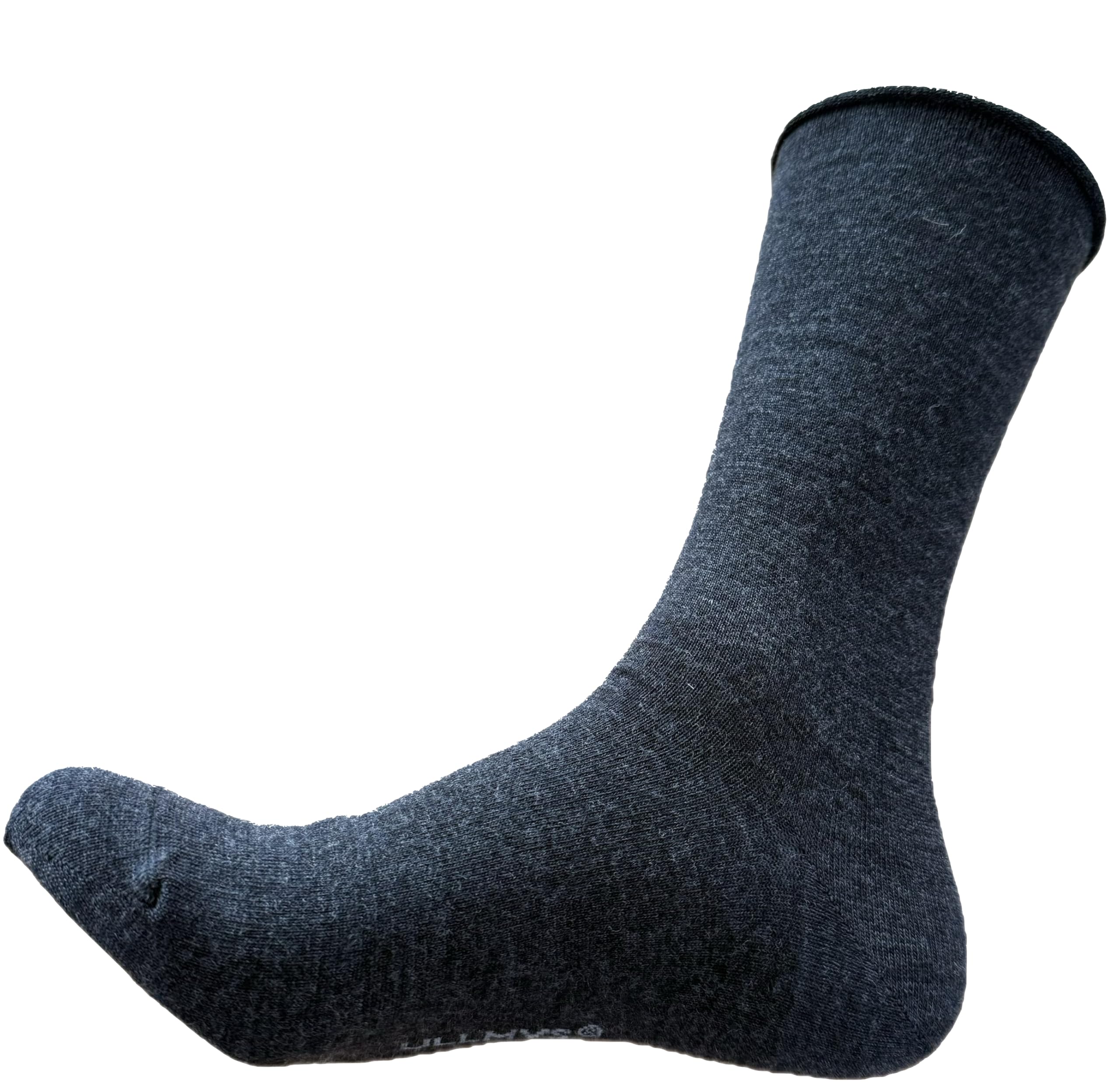 ULLMYS Herren Merino Wollsocken – 98% Naturfasern, davon 80% Merino Wolle und Offenem Rand für optimalen Komfort, aus Europa – Dunkelgrau, 3 Paar Größe 39/42 - Image 3