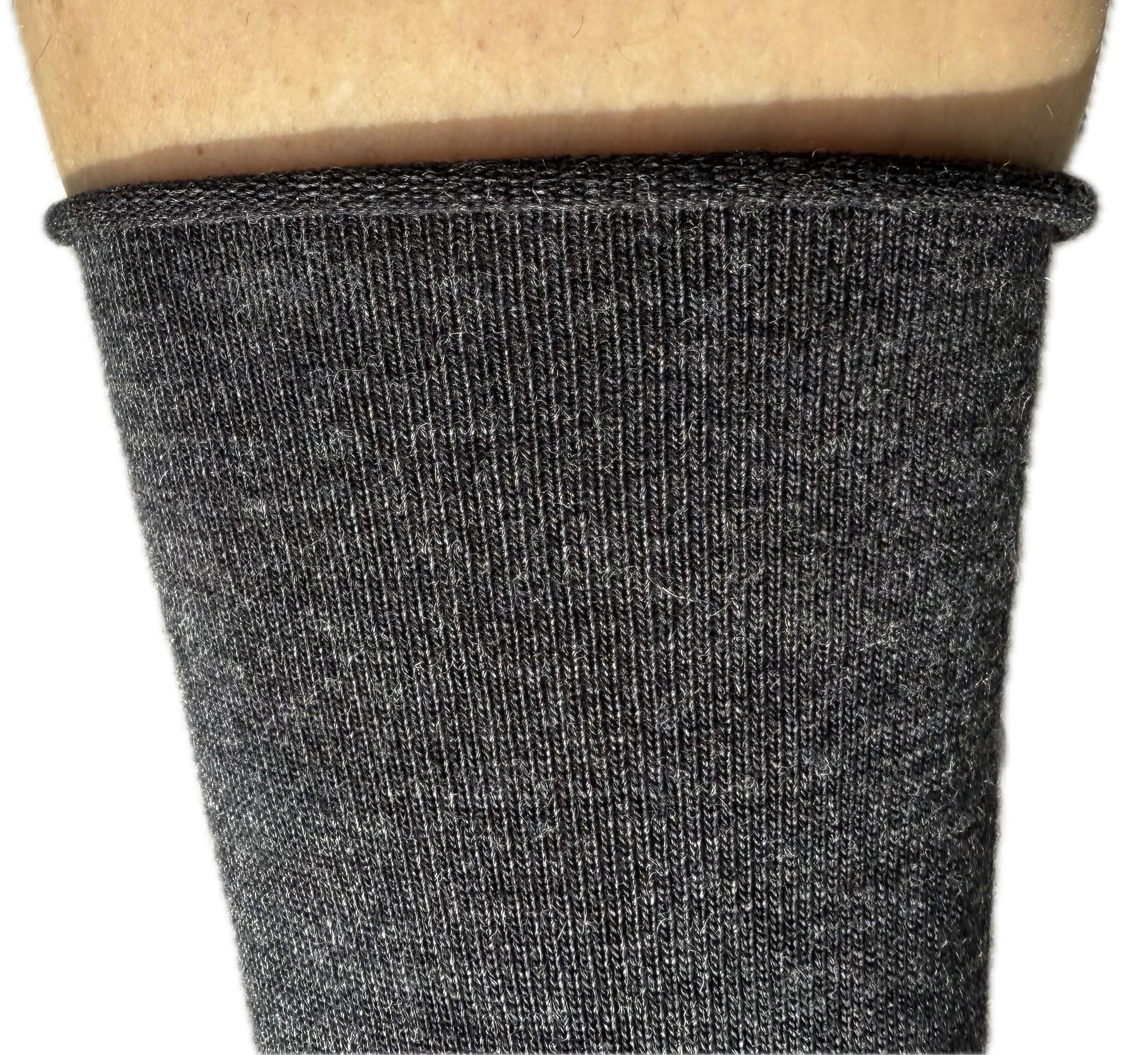 ULLMYS Herren Merino Wollsocken – 98% Naturfasern, davon 80% Merino Wolle und Offenem Rand für optimalen Komfort, aus Europa – Dunkelgrau, 3 Paar Größe 39/42 - Image 4