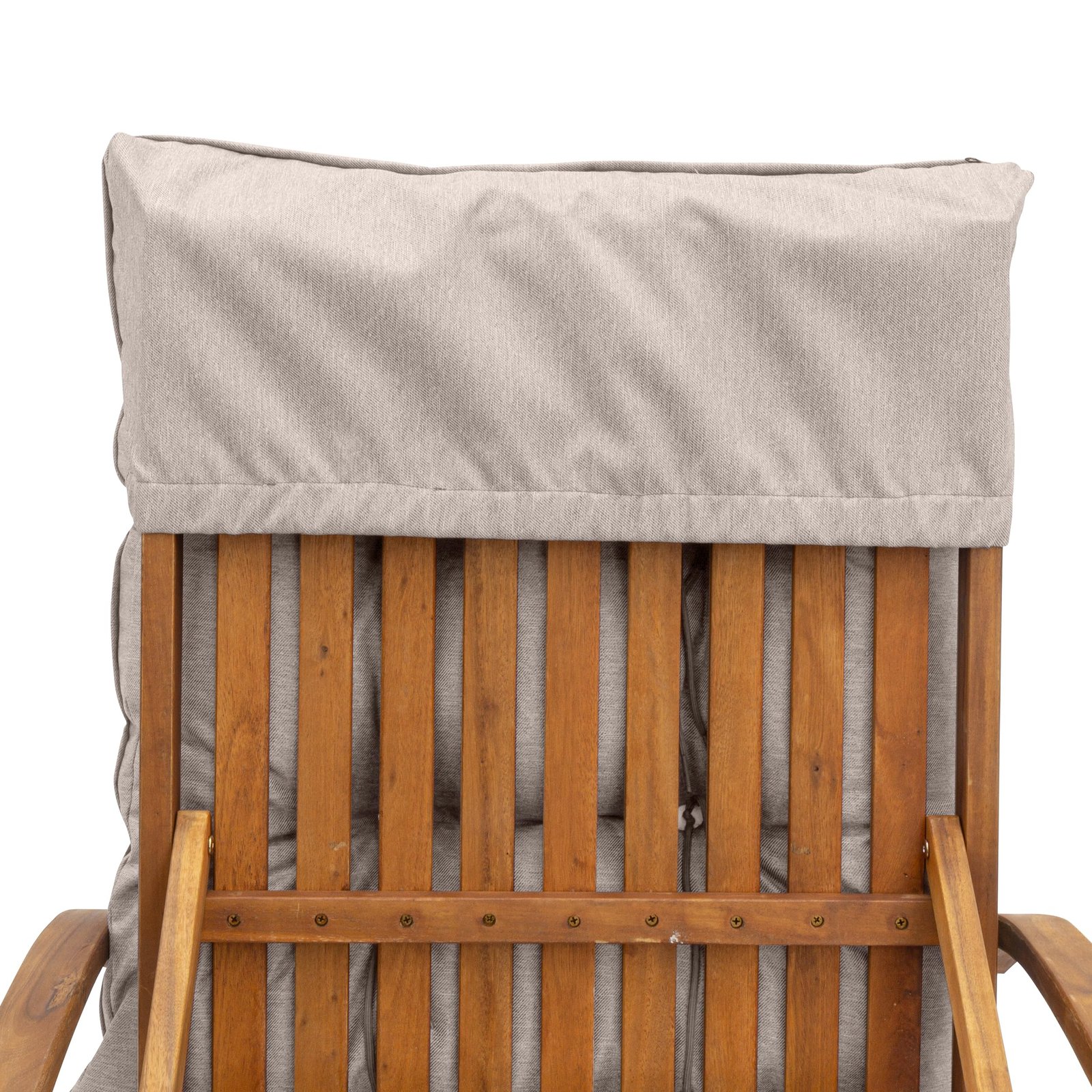 Spatium Liegenauflage, Auflage für Gartenliege, 100% abnehmbar Bezug wasserdicht, UV-beständig, Patent - wasserdichte Steppung, 11 Farben (200x60cm, Beige)
