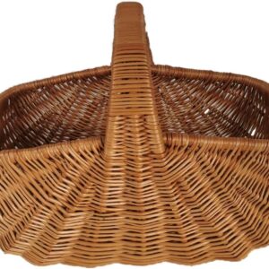 Einkaufskorb aus Weide Braun 50x32x37 cm