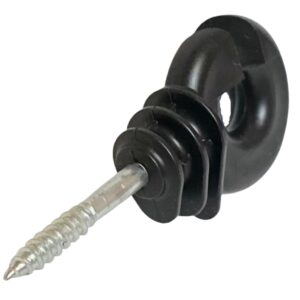 50x Ringisolator mit Holzgewinde, Weidezaun Isolatoren, Weidezaun Ringisolatoren, für Seile, Drähte und Litzen – vielseitig & robust