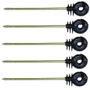 10x Langstabisolatoren 210 mm für Elektrozaun – Weidezaun Isolator für Draht, Litze & Seil, Pastuch Zubehör