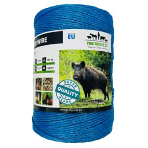 Weidezaunlitze Elektrozaunlitze 500 m 3 mm dick Weidezaun Elektrozaun Litze Wildschwein Hirsch Wolf Rind Schaf